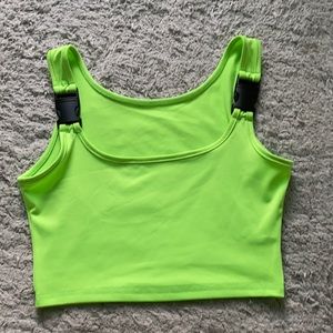 Neon green tank top
